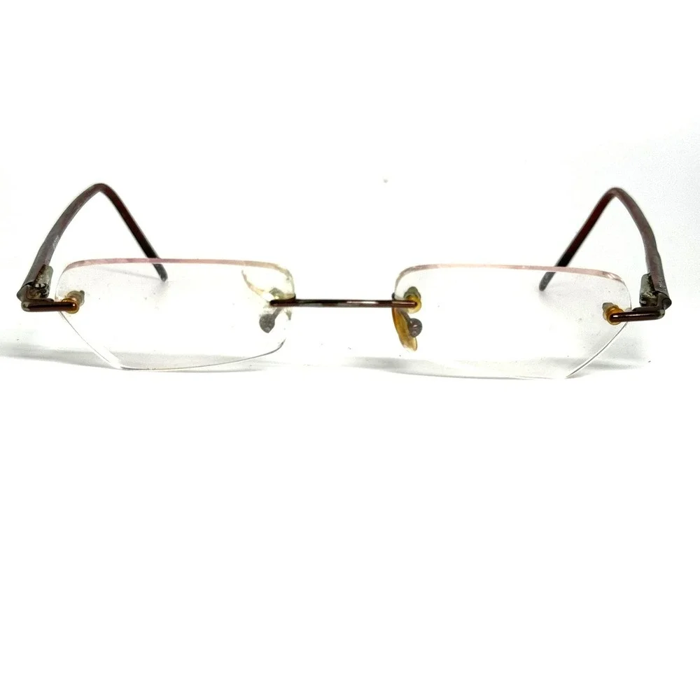 Guess GU 1076 BU Burgundy Rimless Eyeglass Frames 49-19-140 Designer Eyewear